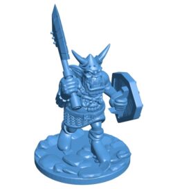 Horned orc B0011728 3d model file for 3d printer