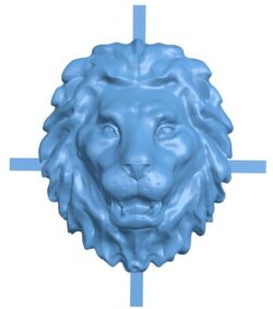 Lion head T0011270 download free stl files 3d model for CNC wood carving