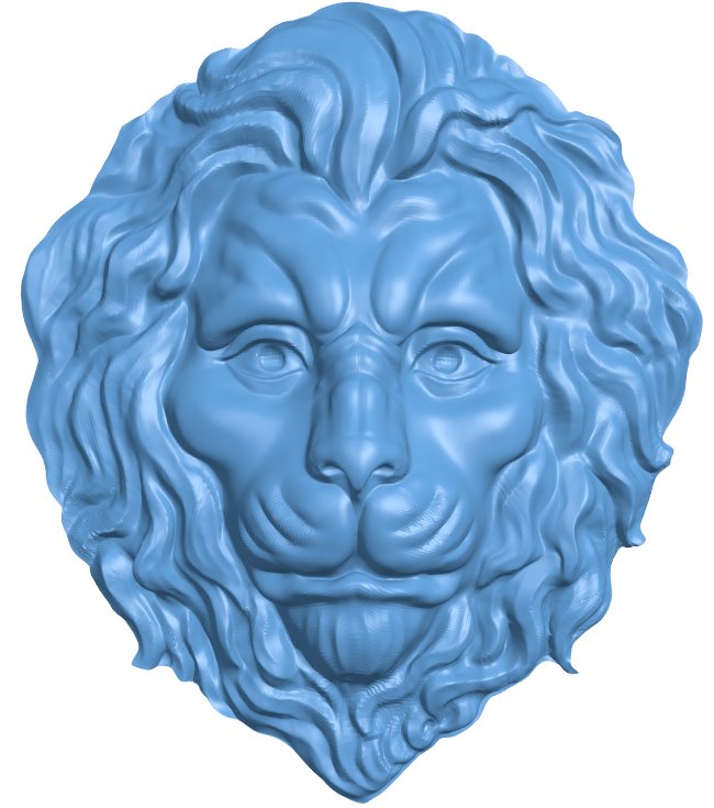 Lion head T0011271 download free stl files 3d model for CNC wood carving