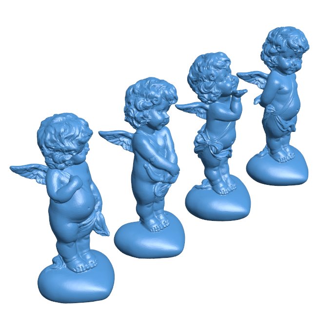 Little angel of love B001182 3d model file for 3d printer