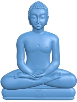 Mahaveer Buddha T0010840 download free stl files 3d model for CNC wood carving