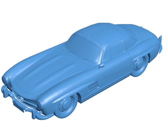 Mercedes-Benz 300 SL Gullwing - car B0011714 3d model file for 3d printer