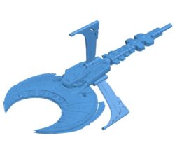 Moon-shaped spaceship B0011756 3d model file for 3d printer