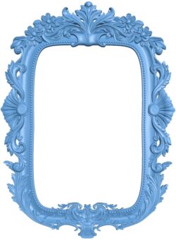 Picture frame or mirror T0010735 download free stl files 3d model for CNC wood carving