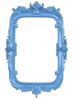 Picture frame or mirror T0010736 download free stl files 3d model for CNC wood carving