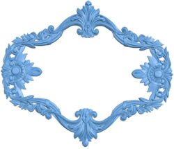Picture frame or mirror T0010737 download free stl files 3d model for CNC wood carving