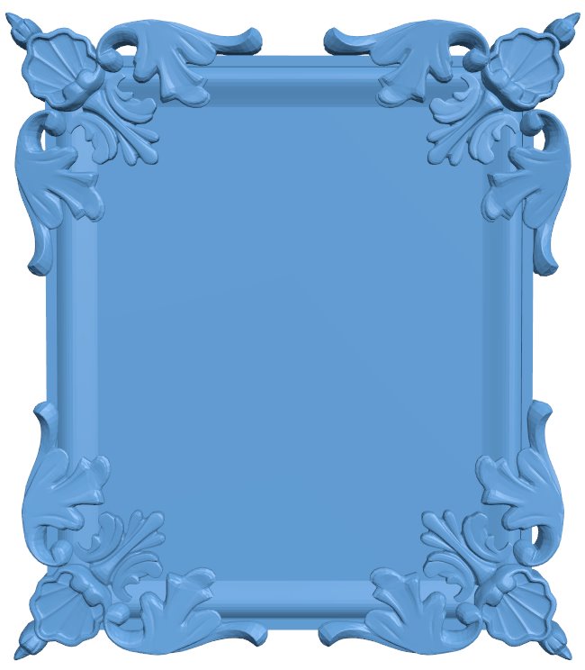 Picture frame or mirror T0010778 download free stl files 3d model for CNC wood carving