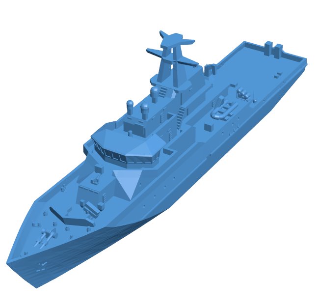 River class Offshore Patrol Vessel OPV - Royal Navy B0011693 3d model file for 3d printer