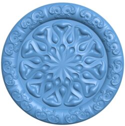 Round pattern T0010977 download free stl files 3d model for CNC wood carving