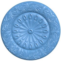 Round pattern T0010978 download free stl files 3d model for CNC wood carving