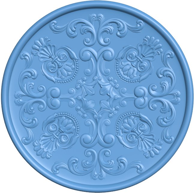 Round pattern T0011016 download free stl files 3d model for CNC wood carving