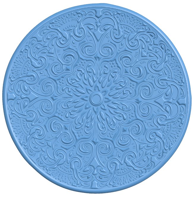 Round pattern T0011056 download free stl files 3d model for CNC wood carving