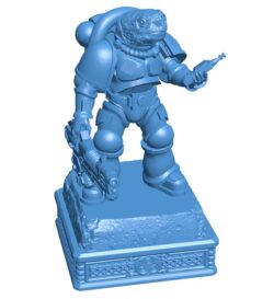Sea turtle space warrior B0011579 3d model file for 3d printer