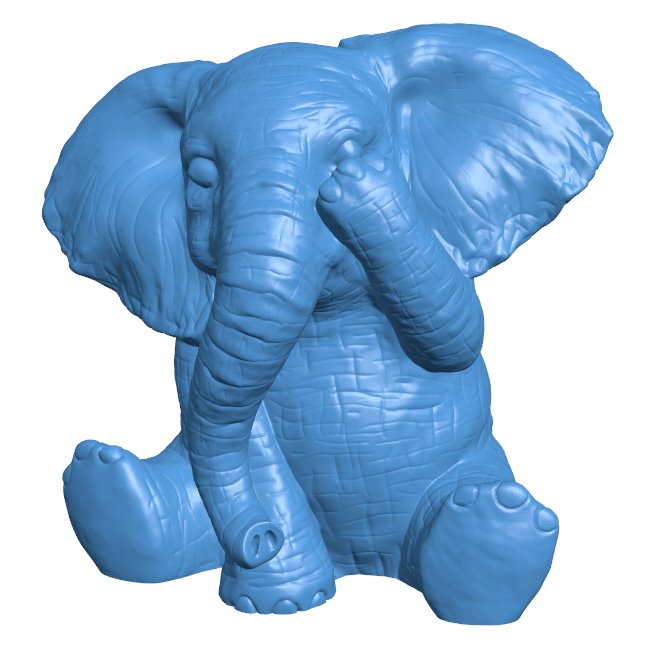 No see - elephants B0011727 3d model file for 3d printer