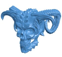 Skull of hell demon B0011788 3d model file for 3d printer