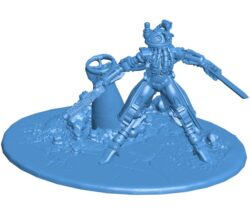 Space robot warrior B0011645 3d model file for 3d printer