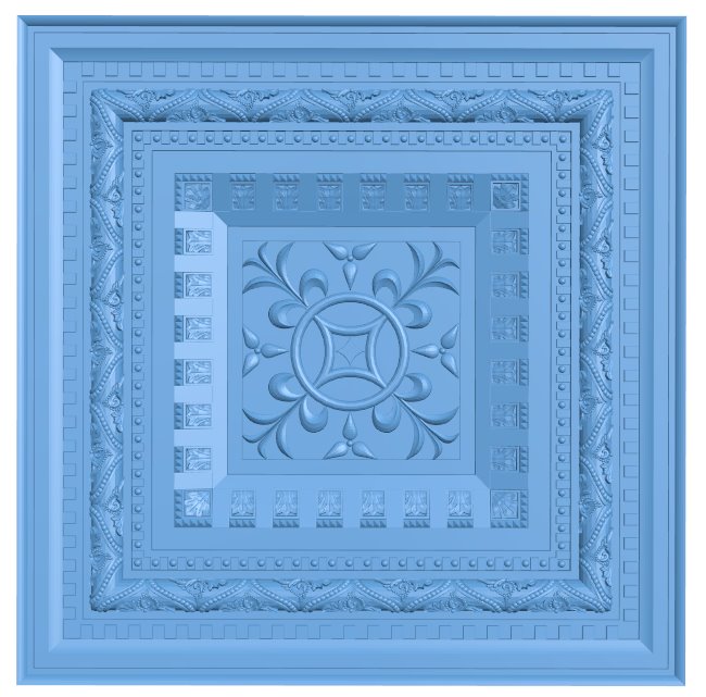 Square pattern T0010693 download free stl files 3d model for CNC wood carving