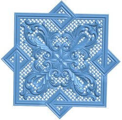Square pattern T0011291 download free stl files 3d model for CNC wood carving