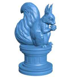 Squirrel and chestnut B0011731 3d model file for 3d printer
