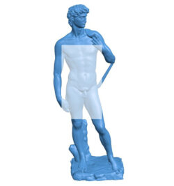 Statue of David in Accademia Gallery (since 1873) B0011757 3d model file for 3d printer