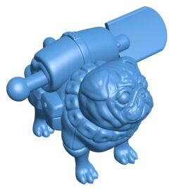 Survive with pug dogs B0011779 3d model file for 3d printer