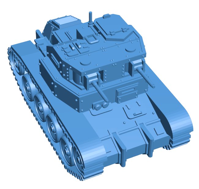 Tank T1-100 colonial scorpion B0011553 3d model file for 3d printer