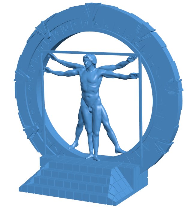 Vitruvian B0011559 3d model file for 3d printer