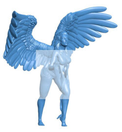 Winged goddess B0011677 3d model file for 3d printer