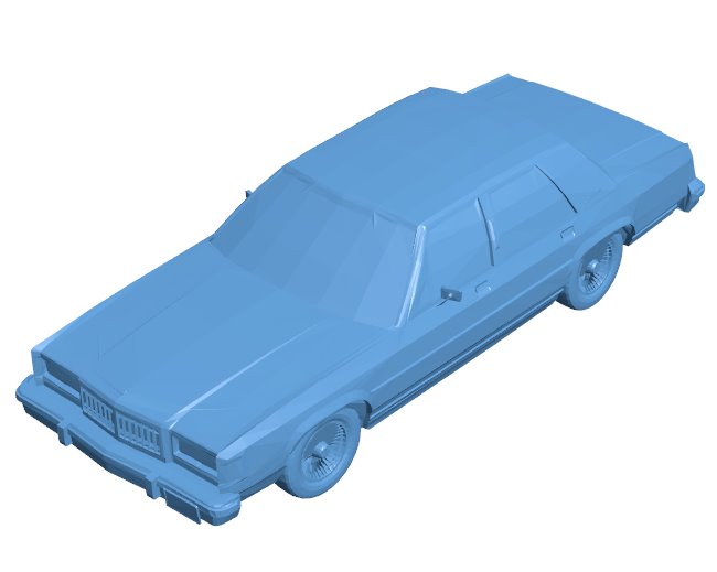 1986 Mercury Grand Marquis - car B0011850 3d model file for 3d printer