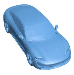 Car – porsche taycan turbo s B0011892 3d model file for 3d printer