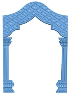 Door frame pattern T0011562 download free stl files 3d model for CNC wood carving