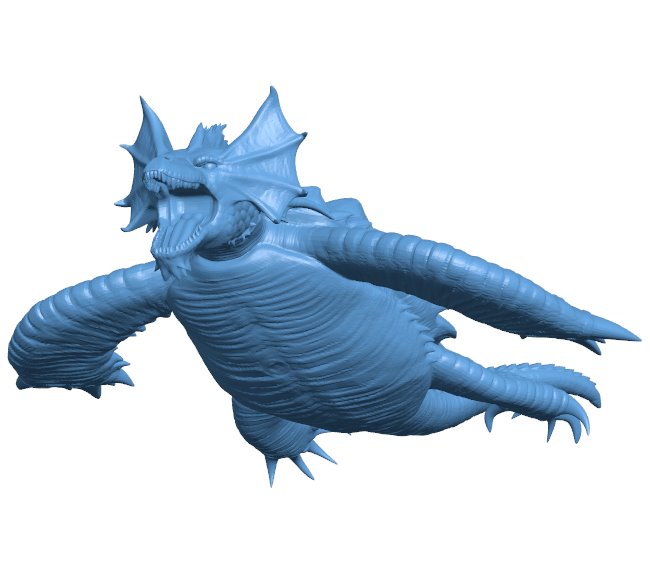 Dragon-headed turtle B0011951 3d model file for 3d printer