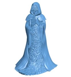 Female skeleton wearing a cloak B0011865 3d model file for 3d printer