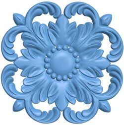 Flower pattern T0011307 download free stl files 3d model for CNC wood carving