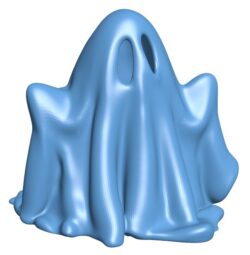 Ghost-shaped light bulb B0012014 3d model file for 3d printer