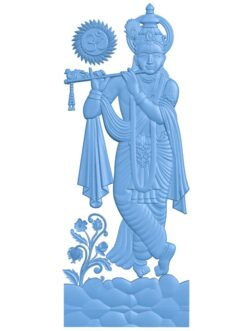 Lord Krishna T0011530 download free stl files 3d model for CNC wood carving