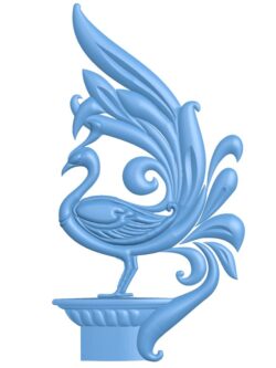 Pattern decor peacock design T0011440 download free stl files 3d model for CNC wood carving