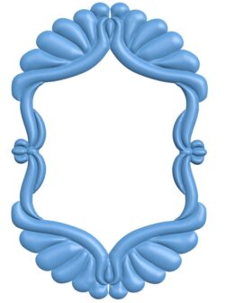 Picture frame or mirror T0011357 download free stl files 3d model for CNC wood carving