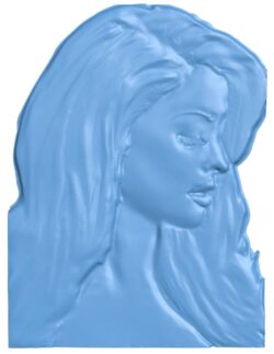 Picture of women T0011500 download free stl files 3d model for CNC wood carving