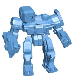 Robots fight in the game B0011859 3d model file for 3d printer