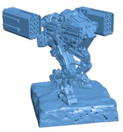 Robots fight on the battlefield B0011948 3d model file for 3d printer