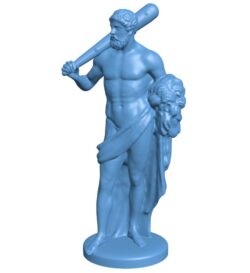 Statue of Hercules B0011854 3d model file for 3d printer