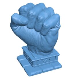 The strength of the hand that wears the ring B0011914 3d model file for 3d printer