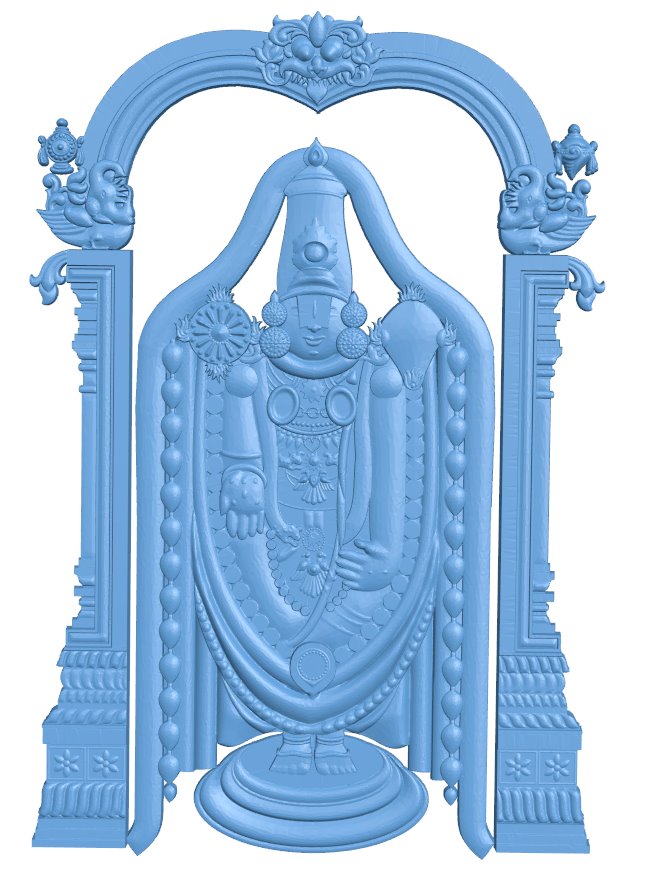 Venkateswara T0011380 download free stl files 3d model for CNC wood carving