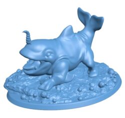 Whale monster B0011919 3d model file for 3d printer