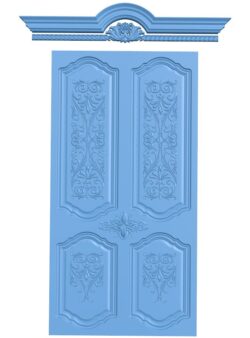 Door pattern T0011604 download free stl files 3d model for CNC wood carving