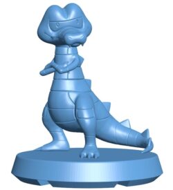 Krokorok – pokemon B0012262 3d model file for 3d printer