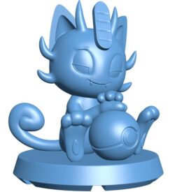 Meowth – pokemon B0012042 3d model file for 3d printer