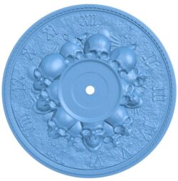 Wall clock pattern T0012059 download free stl files 3d model for CNC wood carving