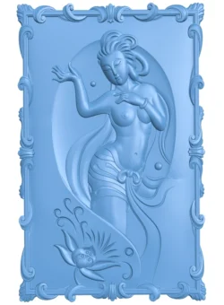 Classical woman T0012686 download free stl files 3d model for CNC wood carving